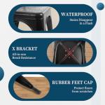 4 Metal Dining Chairs for Indoor and Outdoor