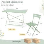 5-Piece Foldable Patio Dining Set for 4