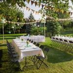 VINGLI 10 Pack Folding Black Chairs for Events