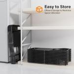 VINGLI 10 Pack Folding Black Chairs for Events