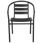 Black 4-Pack Patio Chairs for Outdoor Dining