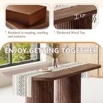 79" Outdoor Dining Set for 8 with Cushioned Chairs