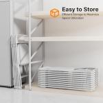 VINGLI 10 White Folding Chairs for Outdoor Events