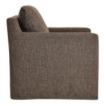 Mocha Swivel Accent Chair for Outdoor Dining