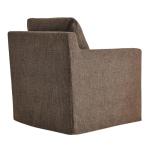 Mocha Swivel Accent Chair for Outdoor Dining