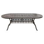 Cast Aluminum Outdoor Dining Table for 8-10