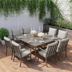 HAPPATIO 9-Piece Outdoor Dining Set for 8