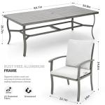 HAPPATIO 9-Piece Aluminum Patio Dining Set