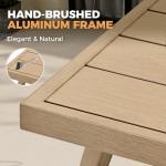 HAPPATIO 9-Piece Aluminum Patio Dining Set