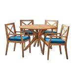 Jordan 5-Piece Acacia Wood Outdoor Dining Set