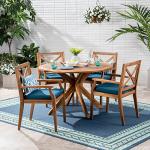 Jordan 5-Piece Acacia Wood Outdoor Dining Set