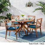 Jordan 5-Piece Acacia Wood Outdoor Dining Set