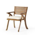 5-Piece Acacia Wood Dining Set in Teak Finish