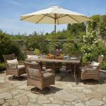 Purple Leaf Outdoor Dining Set for 6 People