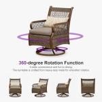 Purple Leaf Outdoor Dining Set for 6 People