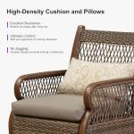 Purple Leaf Outdoor Dining Set for 6 People