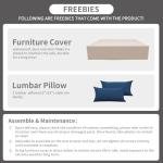 Navy Blue 6-Piece Rattan Patio Sectional Set