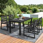 Cozyman 5-Piece Patio Dining Set - Black