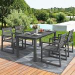 Cozyman 5-Piece Outdoor Dining Set, Dark Gray