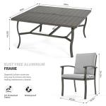 HAPPATIO 9-Piece Outdoor Dining Set for 8