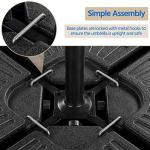 Yaheetech 4-Piece Heavy-Duty Offset Umbrella Base