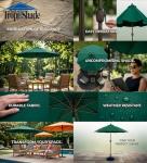 Galtech TropiShade 9-Foot Bronze Market Umbrella