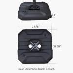 Navy Blue 10' Cantilever Patio Umbrella with Base