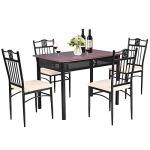 5-Piece Outdoor Dining Table Set for 4