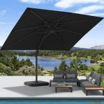 Large 9' x 12' Cantilever Patio Umbrella with Base