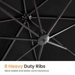 Large 9' x 12' Cantilever Patio Umbrella with Base