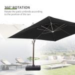 Large 9x12 FT Outdoor Cantilever Patio Umbrella