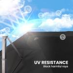 Large 9' x 12' Cantilever Patio Umbrella with Base