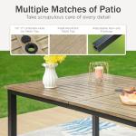PHI VILLA 6-Person Outdoor Dining Set with Umbrella