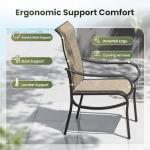 PHI VILLA 6-Person Outdoor Dining Set with Umbrella