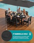 SERWALL Outdoor Dining Set for 6 People