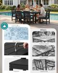 SERWALL Outdoor Dining Set for 6 People