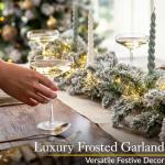 Luxury Frosted Christmas Garland - Artificial Snowy Spruce