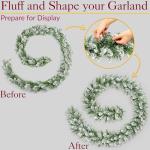 Luxury Frosted Christmas Garland - Artificial Snowy Spruce