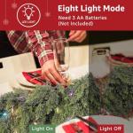 Lighted Cedar Christmas Garland for Mantle, 9ft