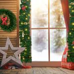 16.4ft Pre-Lit Christmas Garland with 100 LED Lights