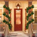 16.4ft Pre-Lit Christmas Garland with 100 LED Lights