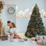 8.8ft Snowy Pine Christmas Garland for Decor