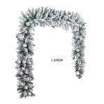 8.8ft Snowy Pine Christmas Garland for Decor