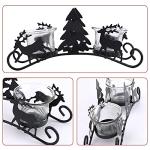 Vintage Metal Reindeer Candle Holders for Christmas