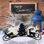 Vintage Metal Reindeer Candle Holders for Christmas