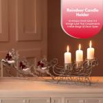 Reindeer Candle Holders Set for Christmas Decor