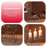 Reindeer Candle Holders Set for Christmas Decor