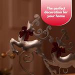 Reindeer Candle Holders Set for Christmas Decor