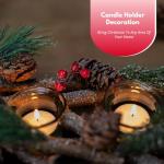 Festive Candle Holder for Christmas Table Decor