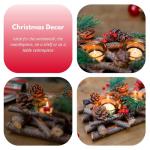 Festive Candle Holder for Christmas Table Decor